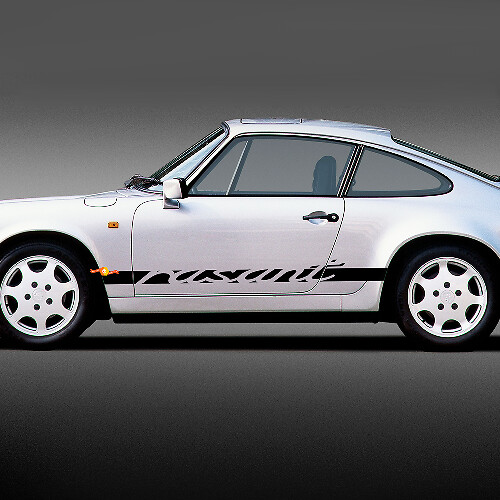 Rasant Lettering Side Stripe Vinyl Decal Sticker for Porsche 911