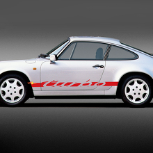 Turbo Lettering Side Stripe Vinyl Decal Sticker for Porsche 911_3