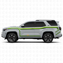 Continuous Curved Lines Entire Side Vinyl Sticker Decal For Toyota 4Runner 3