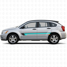 Triple Stripe Door Side Vinyl Decal for Dodge Caliber 2007-2012 2