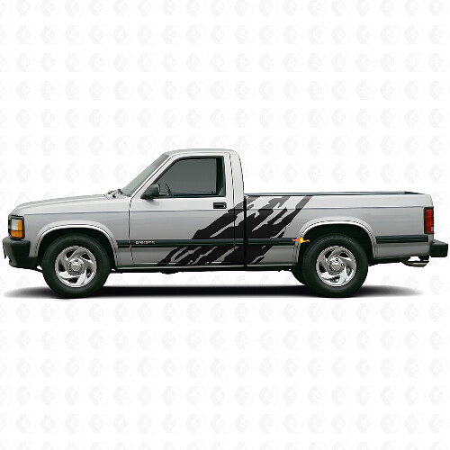 Mud Splash Graphic Door Side Vinyl Decal for Dodge Dakota 1987-1996 1