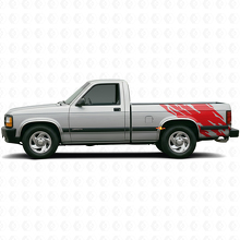 Mud Splash Graphic Rear Side Vinyl Decal for Dodge Dakota 1987-1996 3