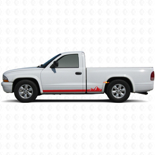 Mountains Thin Stripes Rocker Panel Vinyl Decal for Dodge Dakota 1997-2004 3