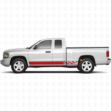 Checkered Stripes Rocker Panel Vinyl Decal for Dodge Dakota 2005-2011 3