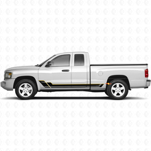 Twin Stripes Rocker Panel Vinyl Decal Kit for Dodge Dakota 2005-2011 2