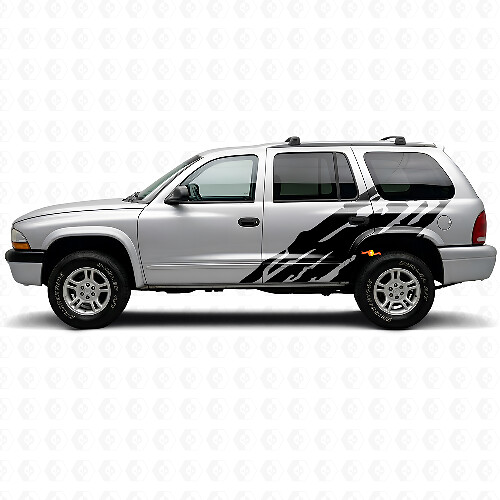 Mud Splash Graphic Door Side Vinyl Decal for Dodge Durango 1998-2003 1
