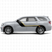 Twin Stripes Door Side Vinyl Decal for Dodge Durango 2011+ 2