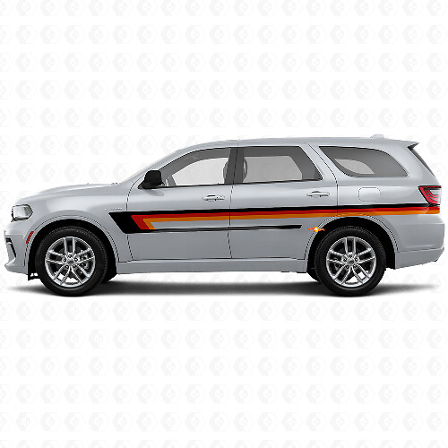Triple Stripe Door Side Vinyl Decal for Dodge Durango 2011+ 1