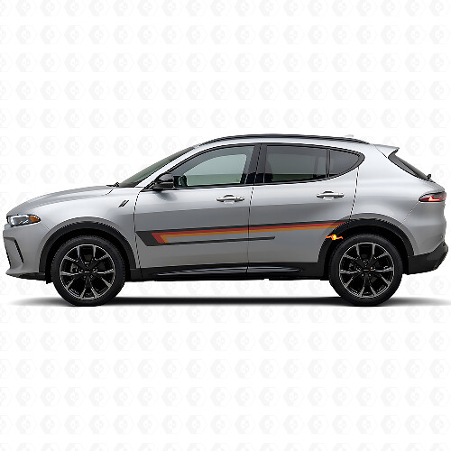 Triple Stripe Door Side Vinyl Decal for Dodge Hornet 2023+ 1