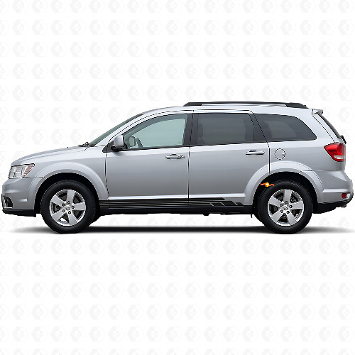 Curved Stripes Rocker Panel Door Vinyl Decal for Dodge Journey 2009-2020 1