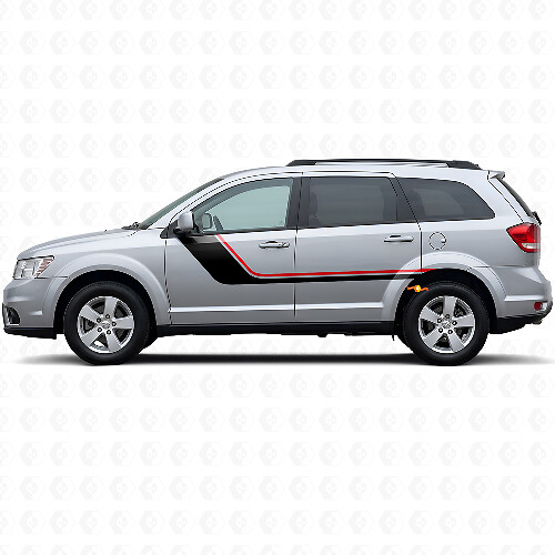 Twin Stripes Door Side Vinyl Decal for Dodge Journey 2009-2020 1
