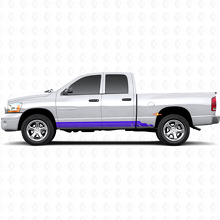 Curved Stripes Rocker Panel Door Vinyl Decal for Dodge Ram 1500 2002-2008 2