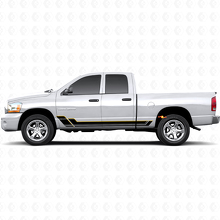 Twin Stripes Rocker Panel Vinyl Decal Kit for Dodge Ram 1500 2002-2008 2