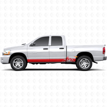 Mountains Style Stripes Rocker Panel Vinyl Decal for Dodge Ram 1500 2002-2008 3