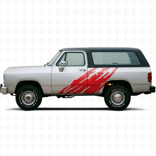 Mud Splash Graphic Side Vinyl Decal for Dodge Ramcharger 1974-1993 3