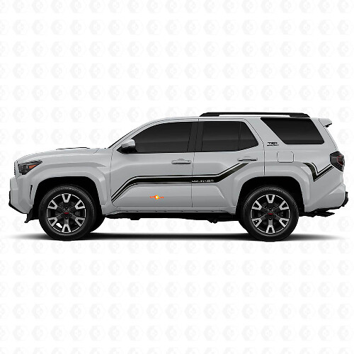 Curved Side Stripes Vinyl Stickers Decal For Toyota 4Runner 1