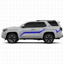 Curved Side Stripes Vinyl Stickers Decal For Toyota 4Runner 2