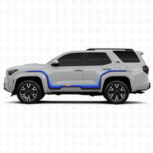 Triple Racing Stripes Side Vinyl Decal Kit For Toyota 4Runner 2