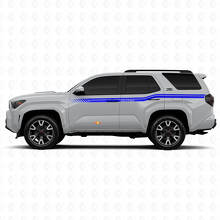 Curved Checkered Side Stripes Vinyl Stickers Decal For Toyota 4Runner 2