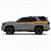 Curved Checkered Side Stripes Vinyl Stickers Decal For Toyota 4Runner 3