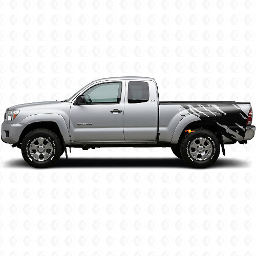 Mud Splash Graphic Rear Side Vinyl Decal for Toyota Tacoma 2004-2015 1