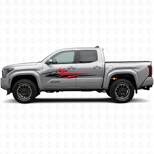 Japanese Sakura Graphic Side Vinyl Decal Kit for Toyota Tacoma 2023+