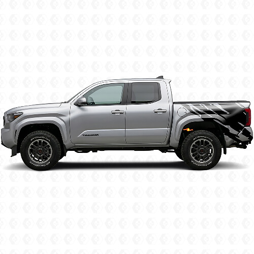 Mud Splash Graphic Rear Side Vinyl Decal for Toyota Tacoma 2023+ 1