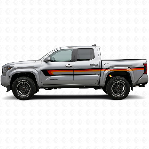 Triple Stripes Door Side Vinyl Decal for Toyota Tacoma 2023+ 1