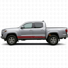 Intertwined Curved Stripes Rocker Panel Vinyl Decal for Toyota Tacoma 2015-2023 3