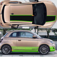 Racing Stripes Hood Roof Side Vinyl Decal Kit for Fiat 500 Abarth 3
