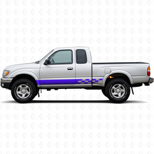 Checkered Stripes Rocker Panel Vinyl Decal for Toyota Tacoma 1995-2004 2