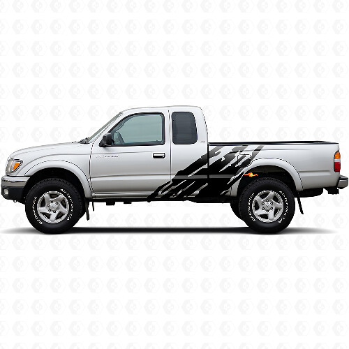 Mud Splash Graphic Side Vinyl Decal for Toyota Tacoma 1995-2004 1