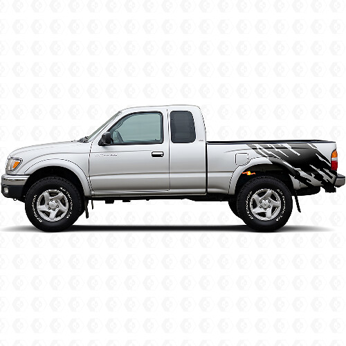 Mud Splash Graphic Rear Side Vinyl Decal for Toyota Tacoma 1995-2004 1