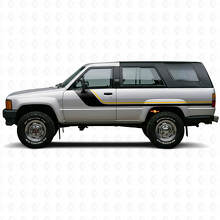 Twin Stripes Side Vinyl Decal Kit for Toyota 4Runner 1984-1989 2