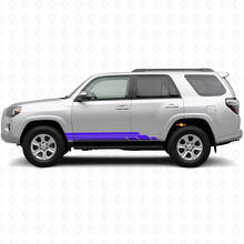Curved Stripes Rocker Panel Vinyl Decal Kit for Toyota 4Runner 2009-2024 2