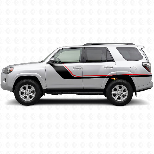 Twin Stripes Side Vinyl Decal Kit for Toyota 4Runner 2009-2024 1