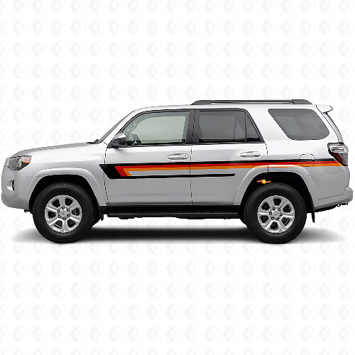 Triple Stripes Door Side Vinyl Decal for Toyota 4Runner 2009-2024 1