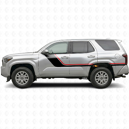 Twin Stripes Side Vinyl Decal Kit for Toyota 4Runner 2024+ 1