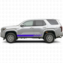 Checkered Stripes Rocker Panel Vinyl Decal for Toyota 4Runner 2024+ 2