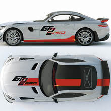 Racing GT2 Pro Side Hood Roof Trunk Vinyl Decal Kit For Mercedes AMG GT 3