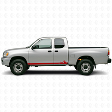 Mountains Thin Stripes Rocker Panel Vinyl Decal for Toyota Tundra 1999-2006  3