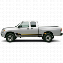 Twin Stripes Rocker Panel Vinyl Decal Kit for Toyota Tundra 1999-2006 2