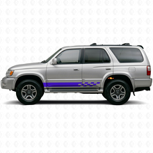 Checkered Stripes Rocker Panel Vinyl Decal for Toyota 4Runner 1995-2002 2