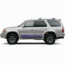 Checkered Curved Stripes Rocker Panel Vinyl Decal for Toyota 4Runner 1995-2002 2