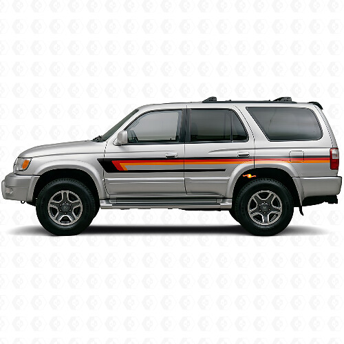 Triple Stripes Door Side Vinyl Decal for Toyota 4Runner 1995-2002 1