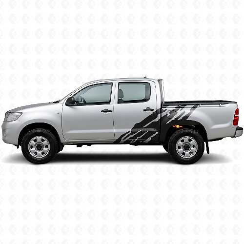 Mud Splash Graphic Side Vinyl Decal for Toyota Hilux 2004-2015  1