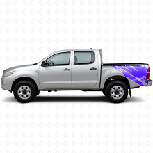 Mud Splash Graphic Rear Side Vinyl Decal for Toyota Hilux 2004-2015 2