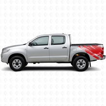 Mud Splash Graphic Rear Side Vinyl Decal for Toyota Hilux 2004-2015 3