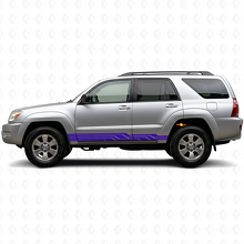 Intertwined Stripes Rocker Panel Vinyl Decal for Toyota 4Runner 2002-2009 2