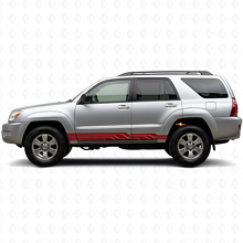 Intertwined Stripes Rocker Panel Vinyl Decal for Toyota 4Runner 2002-2009 3